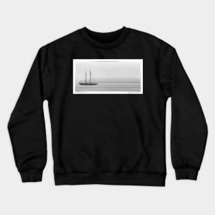 Foggy Morning Schooner Crewneck Sweatshirt